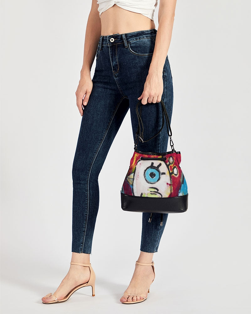 Cuba Linda Mini Drawstring Bucket Bag