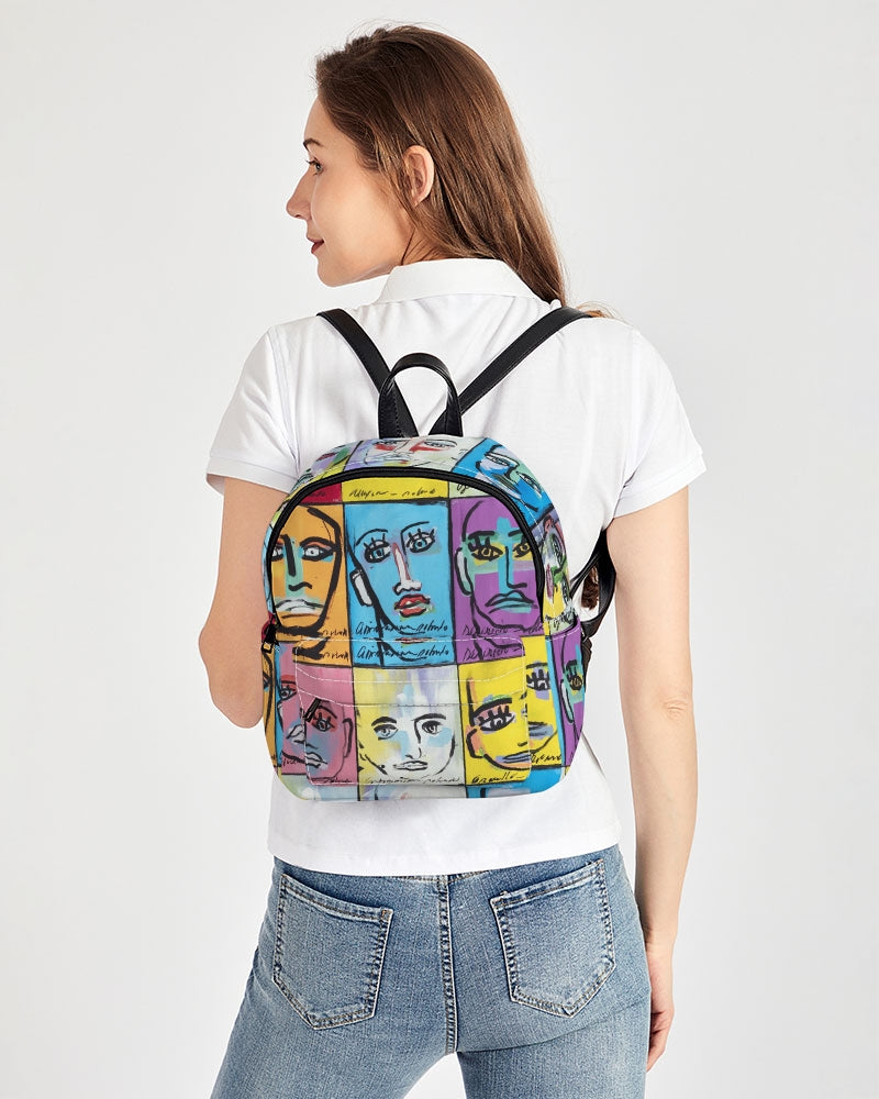 Rostros Emotivos Mini Canvas Backpack