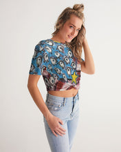 Load image into Gallery viewer, Pajaro Flag Design By Rolando Chang Barrero Women's All-Over Print Twist-Front Cropped Tee