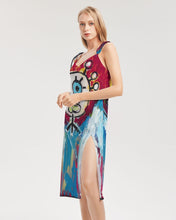 Load image into Gallery viewer, Cuba Linda  Women's All-Over Print Tie Strap Split Dress