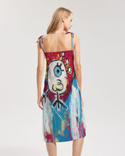 Load image into Gallery viewer, Cuba Linda  Women's All-Over Print Tie Strap Split Dress