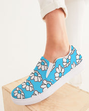 Load image into Gallery viewer, Multi Daisy Women's Slip-On Canvas Shoe