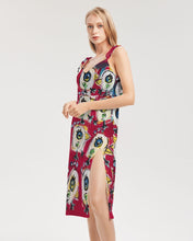 Load image into Gallery viewer, Los Pajaros Colorado Women's All-Over Print Tie Strap Split Dress