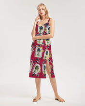 Load image into Gallery viewer, Los Pajaros Colorado Women's All-Over Print Tie Strap Split Dress