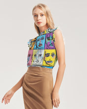 Load image into Gallery viewer, Rostros Emotivos Women's All-Over Print Ruffle Sleeve Top
