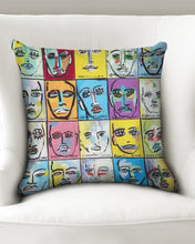 Load image into Gallery viewer, Rostros Emotivos Throw Pillow Case 18"x18"