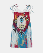 Load image into Gallery viewer, Cuba Linda  Women's All-Over Print Tie Strap Split Dress