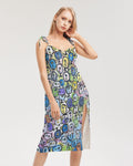 Opus Imperfectum Women's Tie Strap Split Dress